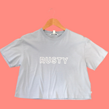 Rusty key line easy fit crop tee