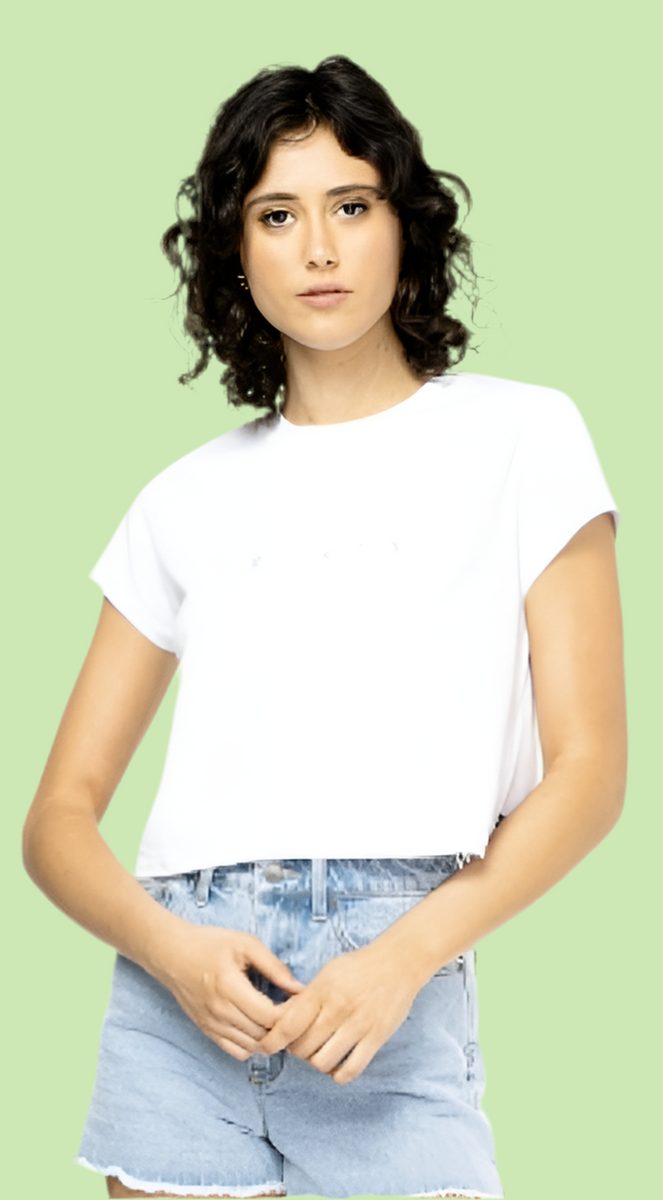 RUSTY ESSENTIALS CLASSIC SLIM CROP TEE – jootsliving.com